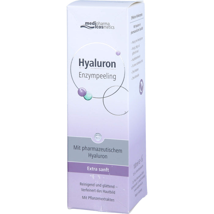 medipharma cosmetics Hyaluron Enzympeeling reinigend und glättend, 100 ml Cream