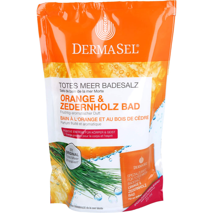 Dermasel Totes Meer Badesalz Orange+Zedernholz, 1 P SLZ