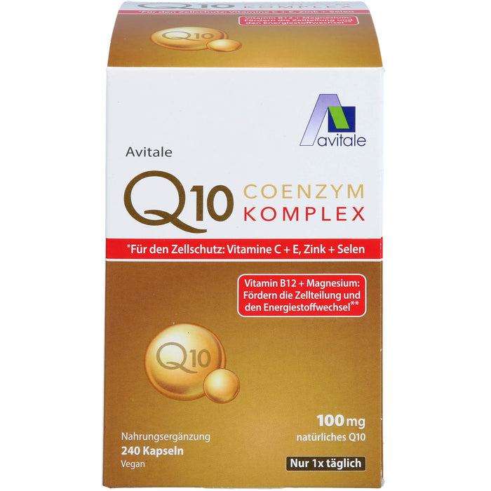 Coenzym Q10 100 mg Kapseln+Vitamine+Mineralstoffe, 240 St KAP