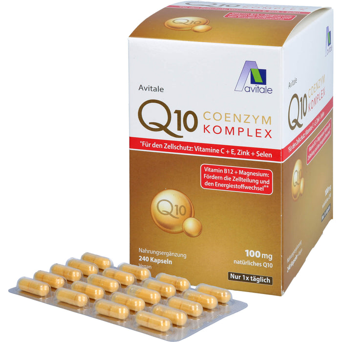 Coenzym Q10 100 mg Kapseln+Vitamine+Mineralstoffe, 240 St KAP