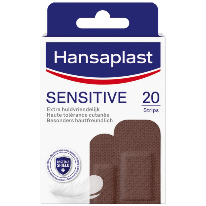 Hansaplast Sensitive Pflaster Hautton Dark, 20 St PFL