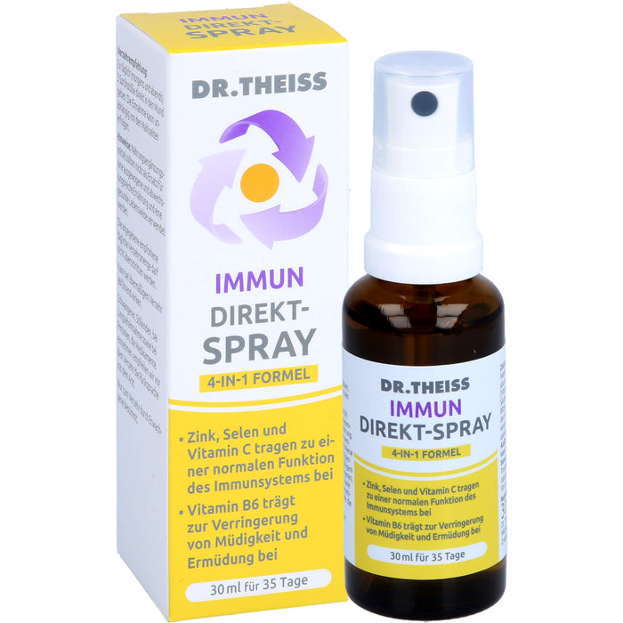 Dr.Theiss Immun Direkt-Spray für eine normale Funktion des Immunsystems und zur Verringerung von Müdigkeit, 30 ml Solution