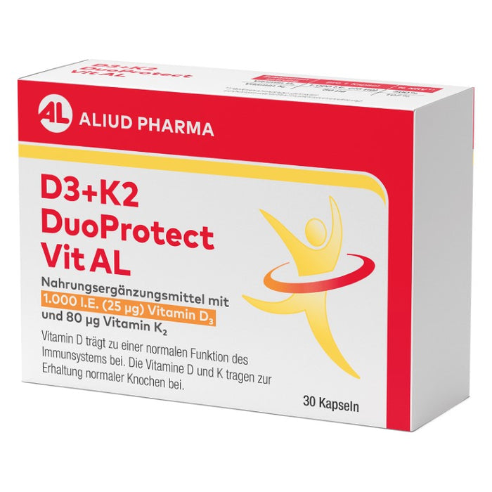 D3+K2 DuoProtect Vit AL 1000 I.E./80 ug Kapseln, 30 pcs. Capsules