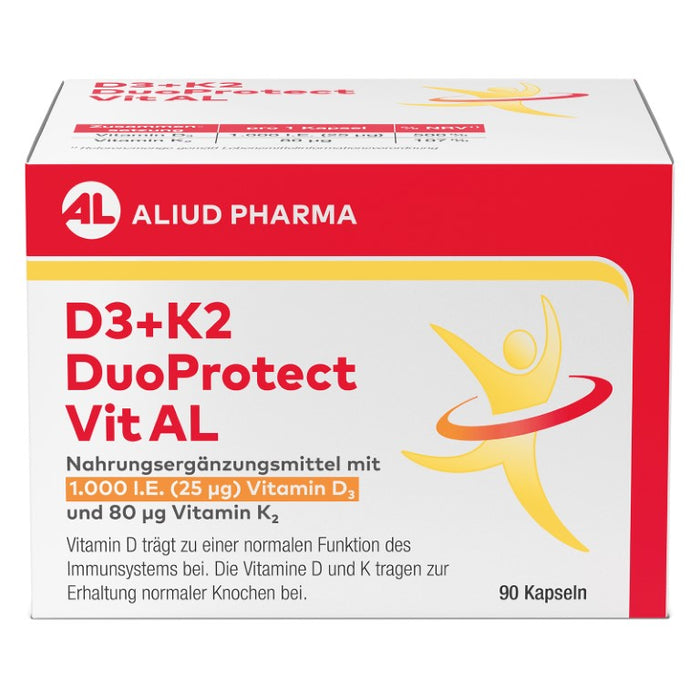 D3+K2 DuoProtect Vit AL 1000 I.E./80 ug Kapseln, 90 pcs. Capsules