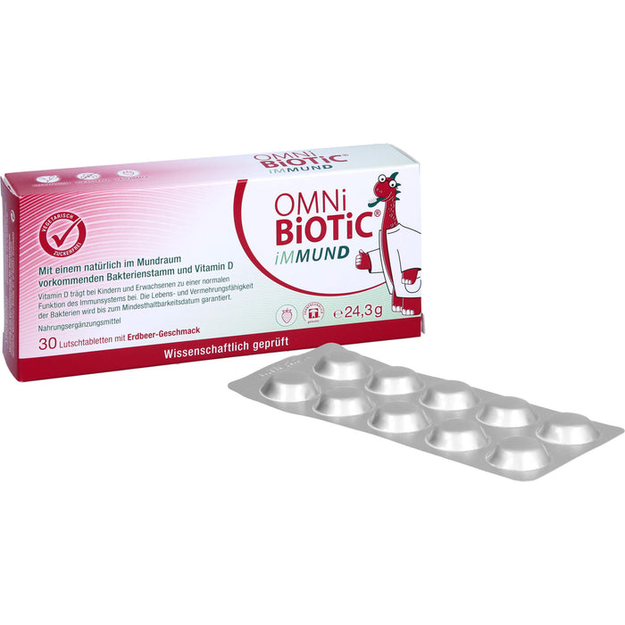 OMNi-BiOTiC iMMUND Lutschtabletten trägt zu einer normalen Funktion des Immunsystems bei, 30 pcs. Tablets