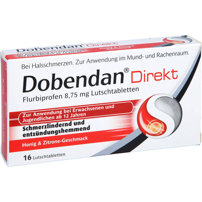 Dobendan Direkt Lutschtabletten schmerzlindernd und entzündungshemmend, 16 pcs. Tablets