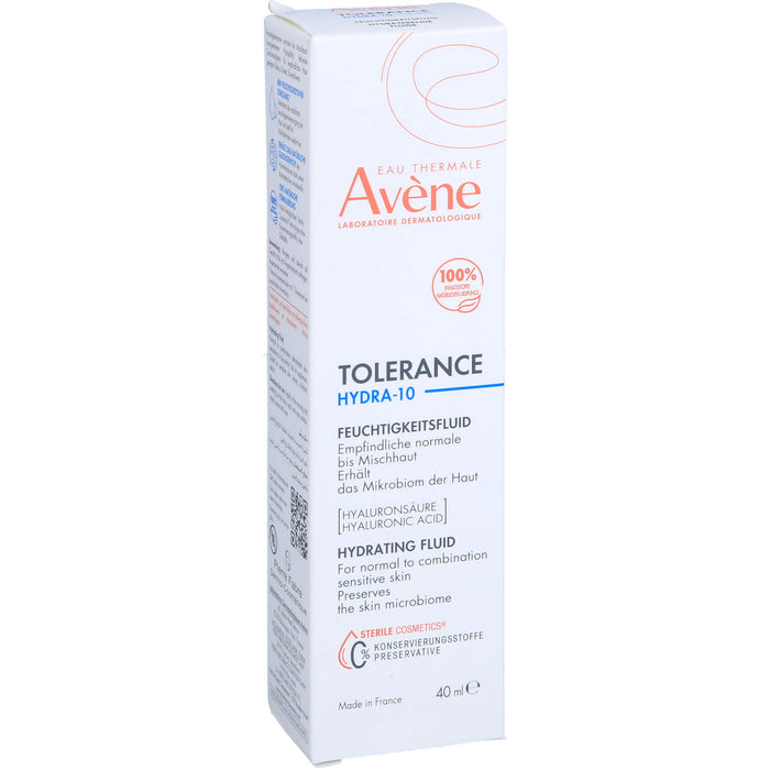 Avène Tolerance Hydra-10 Feuchtigkeitsfluid für empfindliche, normale Mischhaut, 40 ml Crème