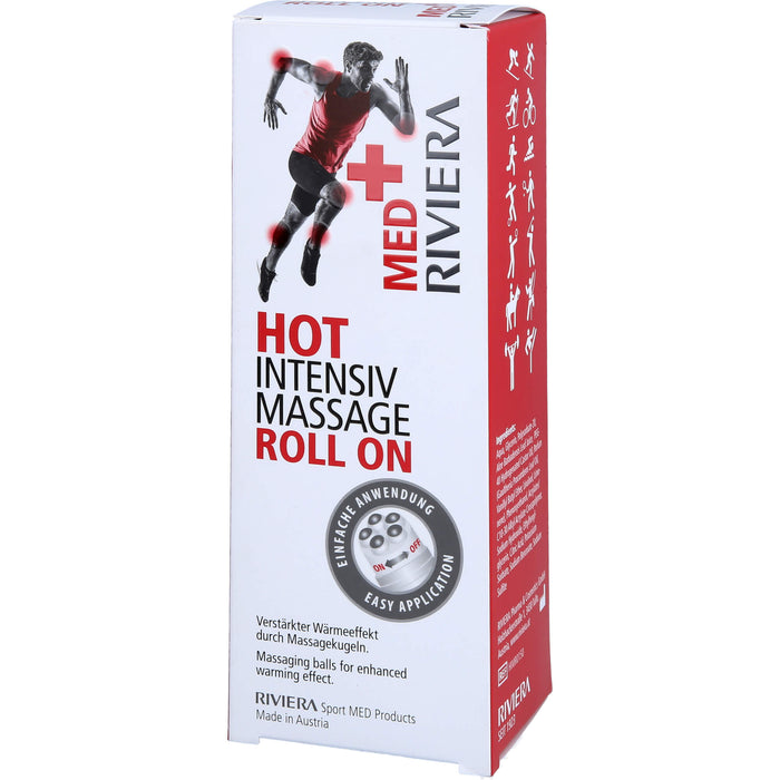 RIVIERA Med+ Hot Intensiv Massage Roll on, 150 ml GEL