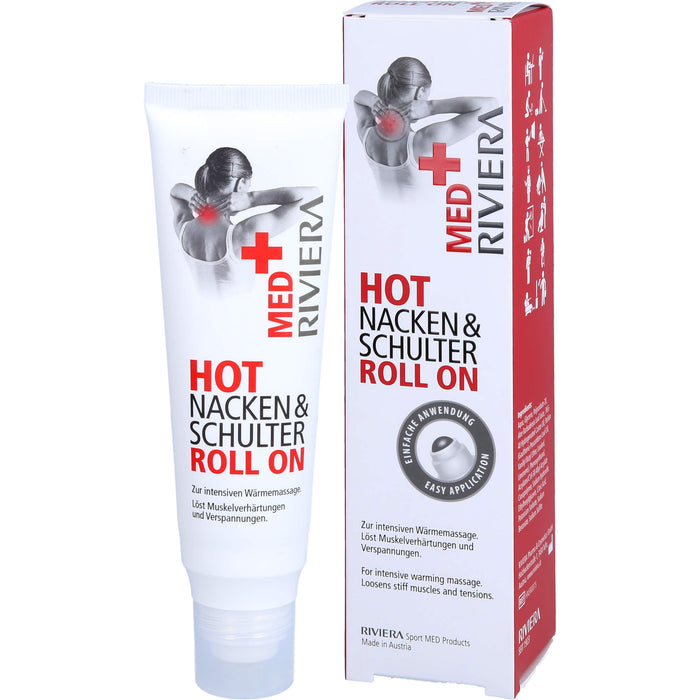 RIVIERA Med+ Hot Nacken & Schulter Roll on, 75 ml GEL