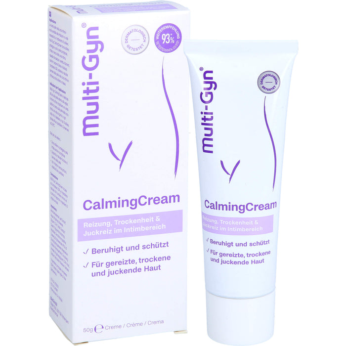 Multi-Gyn CalmingCream bei Reizung, Trockenheit und Juckreiz im Intimbereich, 50 g Crème