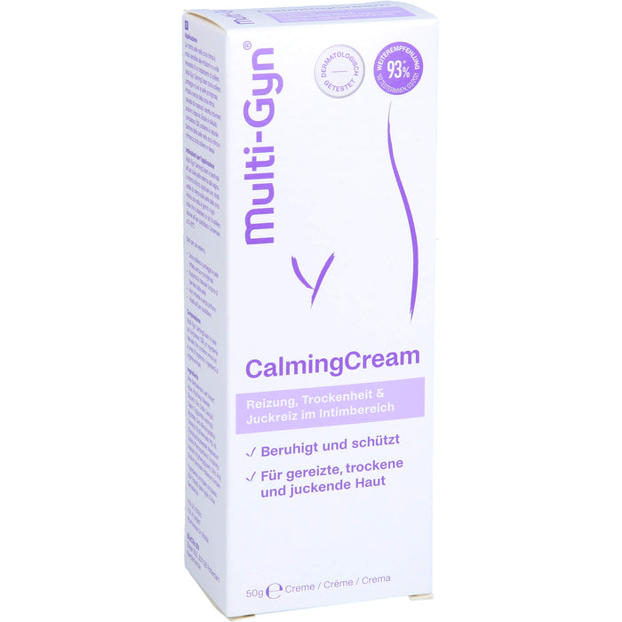 Multi-Gyn CalmingCream bei Reizung, Trockenheit und Juckreiz im Intimbereich, 50 g Cream