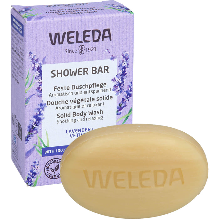 WELEDA Feste Duschpflege Lavender + Vetiver aromatisch und entspannend, 75 g pain de savon