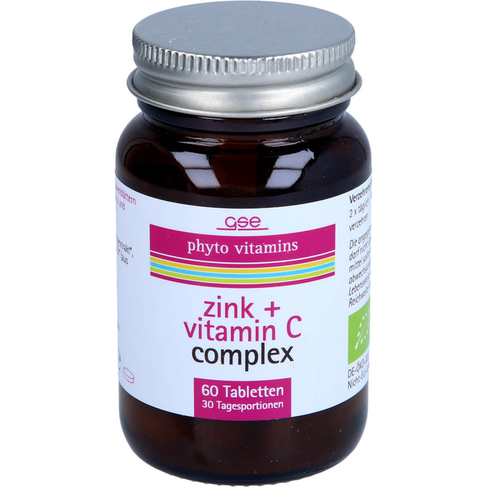 GSE Zink + Vitamin C Complex (Bio) Phyto Vitamins, 60 St TAB