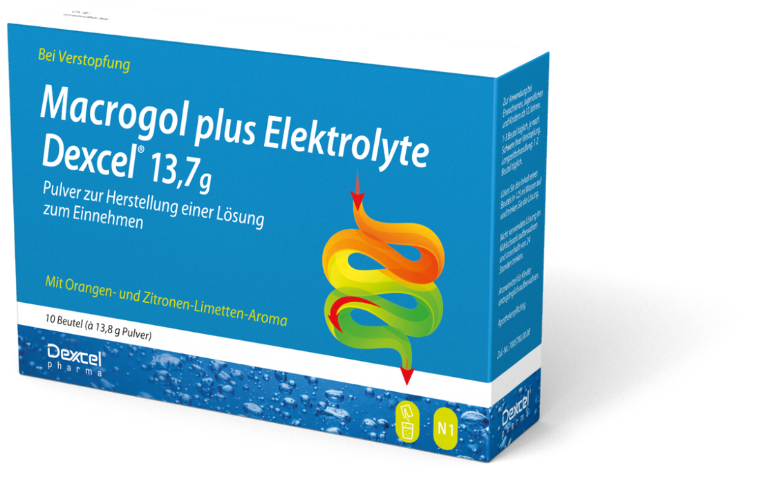 Macrogol Dexcel plus Elektrolyte bei Verstopfung	, 137 g Powder