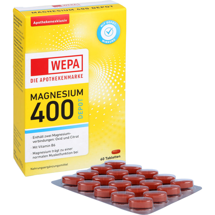 WEPA Magnesium 400 DEPOT + B6, 60 St TAB