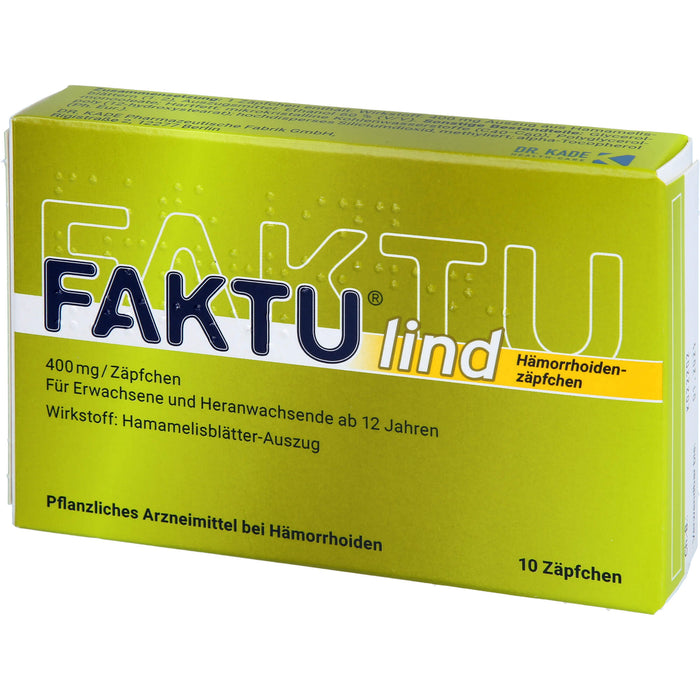 FAKTU lind Hämorrhoidenzäpfchen, 10 pcs. Suppositories