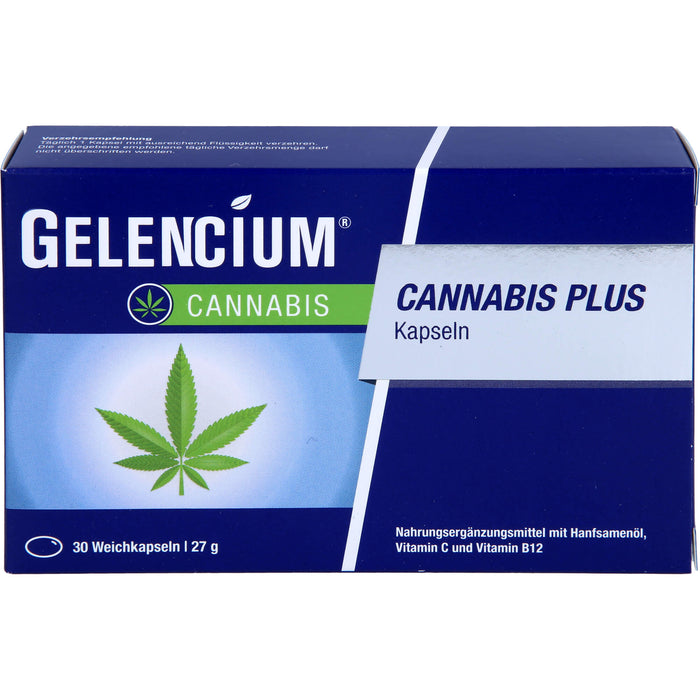 Gelencium Cannabis plus Kapseln zur Entspannung, 30 pcs. Capsules