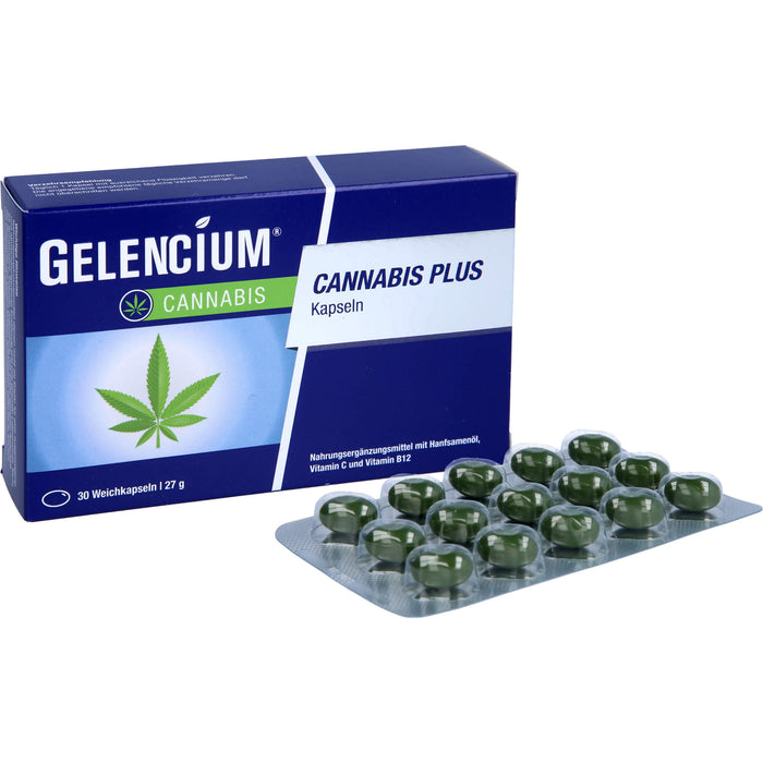 Gelencium Cannabis plus Kapseln zur Entspannung, 30 pc Capsules