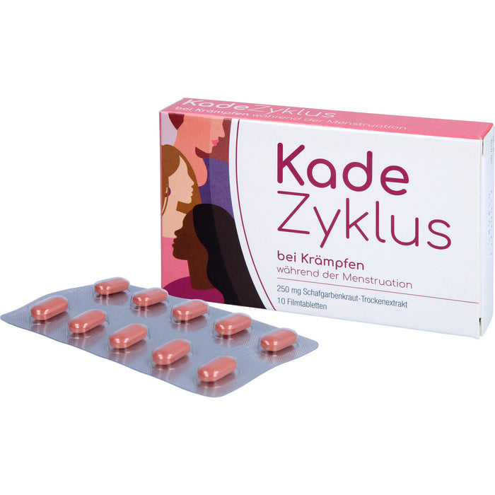 Kade Zyklus Filmtabletten bei Krämpfen während der Menstruation, 10 pc Tablettes