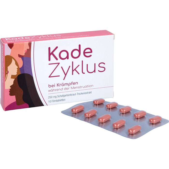 Kade Zyklus Filmtabletten bei Krämpfen während der Menstruation, 10 pc Tablettes