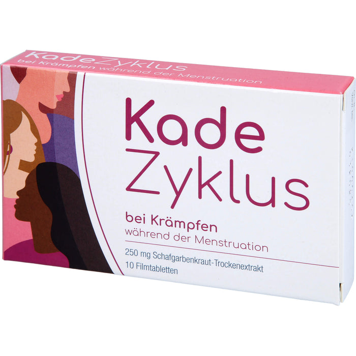 Kade Zyklus Filmtabletten bei Krämpfen während der Menstruation, 10 pc Tablettes