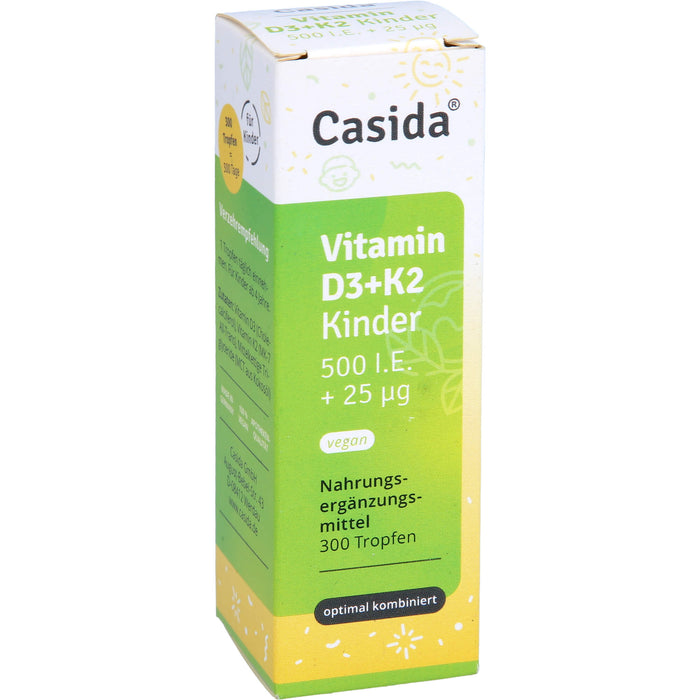 Vitamin D3 K2 Tropfen Kinder Vegan, 10 ml TRO