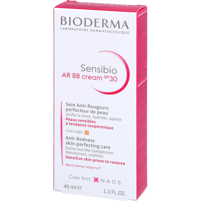 BIODERMA Sensibio AR BB Cream LSF 30 getönt bei empfindlicher, zu Rötungen neigender Haut, 40 ml Cream