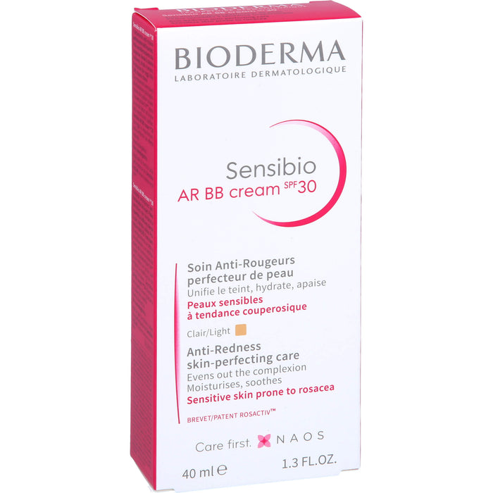 BIODERMA Sensibio AR BB Cream LSF 30 getönt bei empfindlicher, zu Rötungen neigender Haut, 40 ml Cream