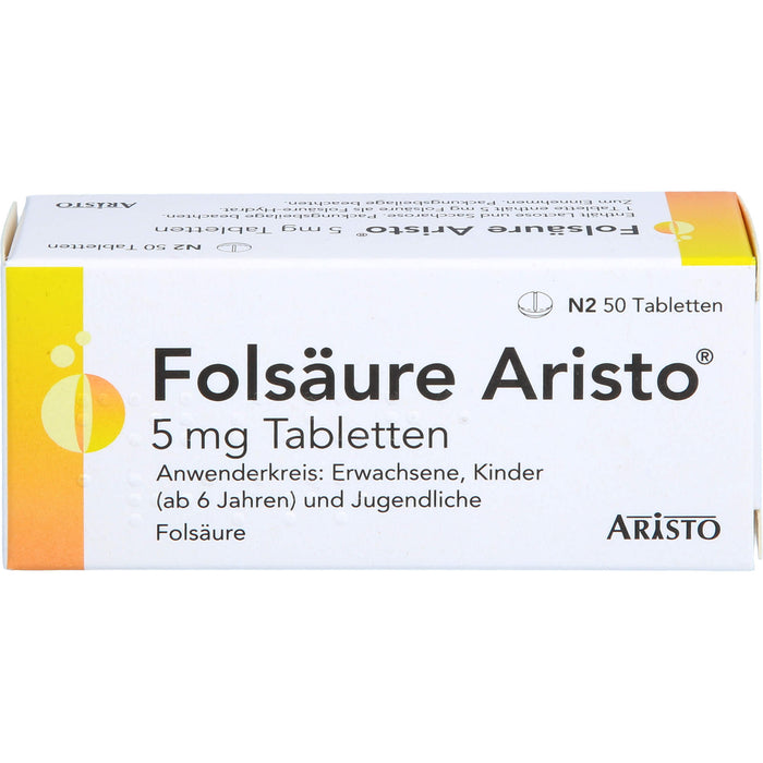 Folsaeure Aristo 5mg Tab, 50 St TAB