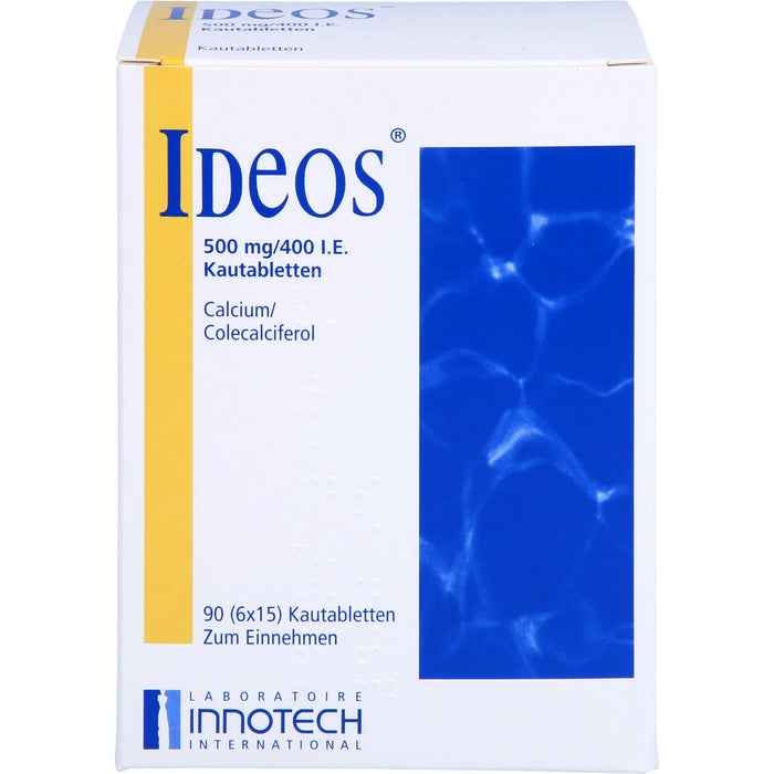 Ideos 500 mg / 400 I.E. axicorp Kautabletten, 90 St KTA