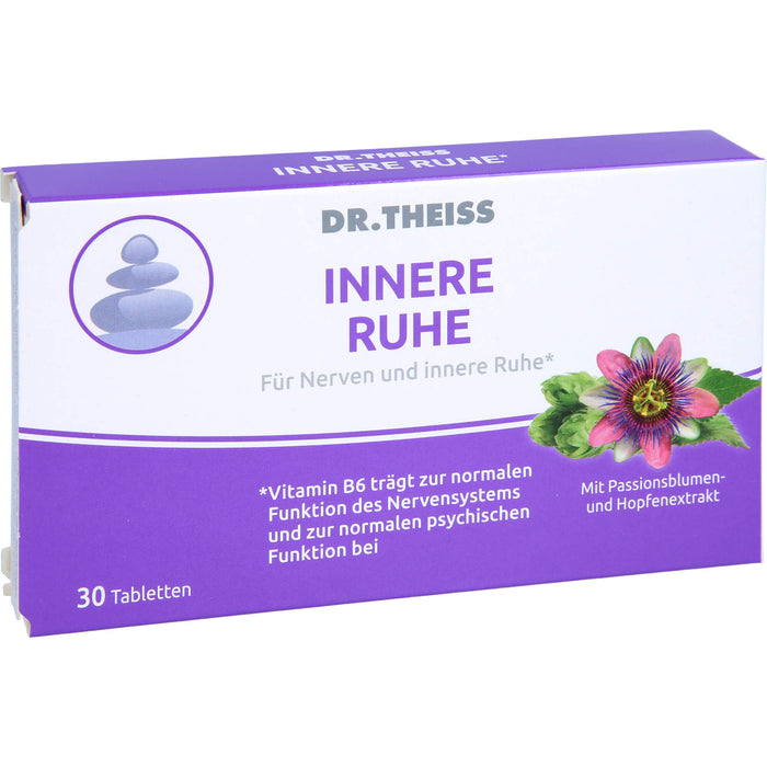 DR.THEISS Innere Ruhe Tabletten trägt zur normalen Funktion des Nervensystems bei, 30 St. Tabletten