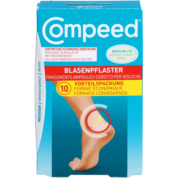 COMPEED Blasenpflaster Medium für sofortige Schmerzlinderung, 10 pcs. Patch