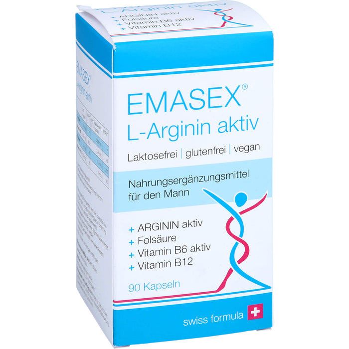 EMASEX L-Arginin aktiv Kapseln, 90 St KAP