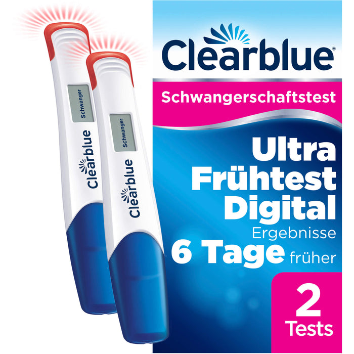 Clearblue Schwangerschaftstest Ultra Frühtest Dig, 2 St TES