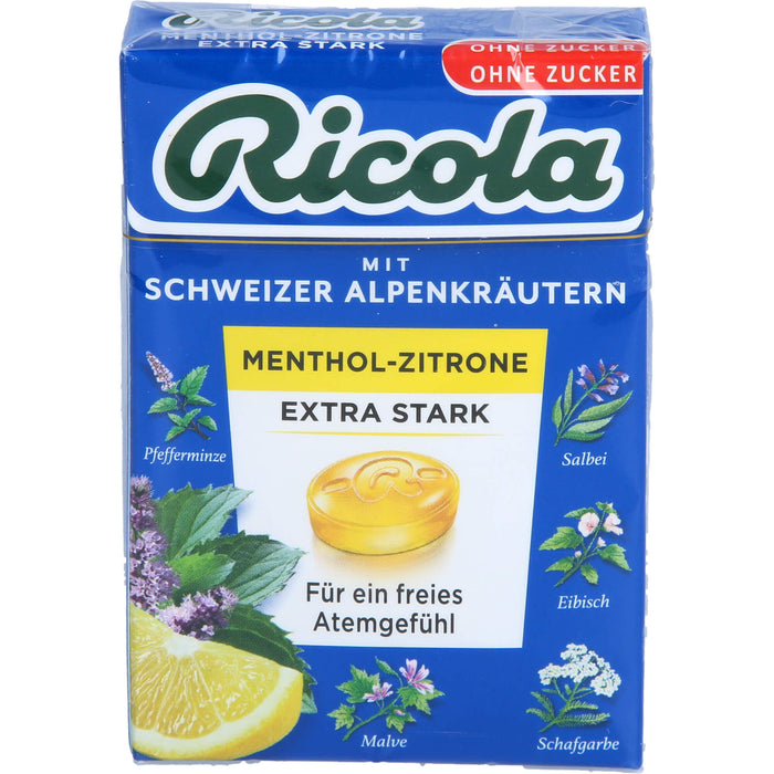 Ricola o.Z. Box Menthol-Zitrone Extra Stark, 50 g BON