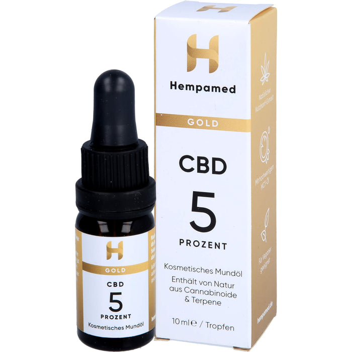 Hempamed CBD Gold Mundöl 5%, 10 ml TRO