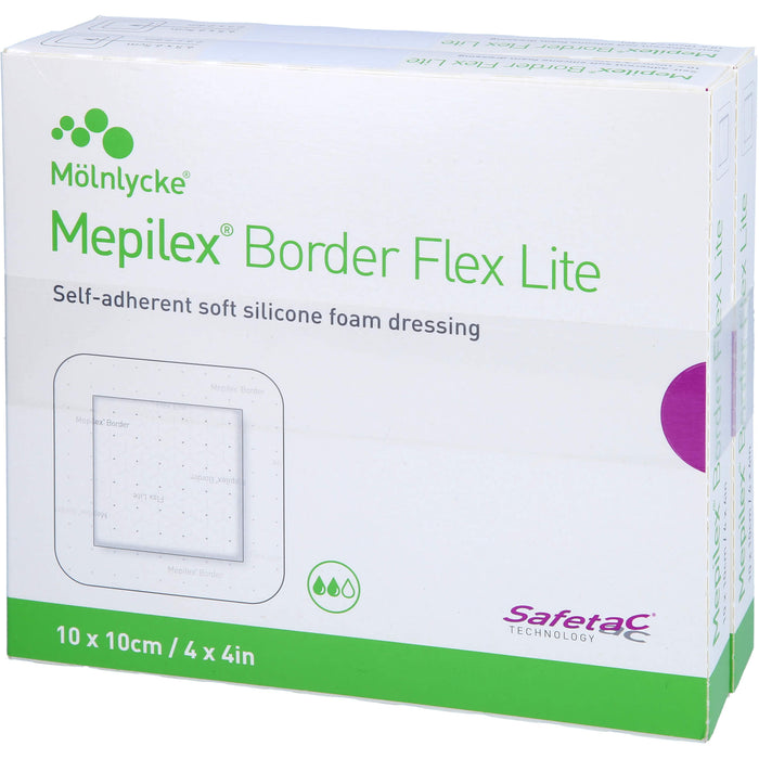 MEPILEX BORDER FLEX LITE SCHAUMVERBAND 10X10 CM, 10 St VER