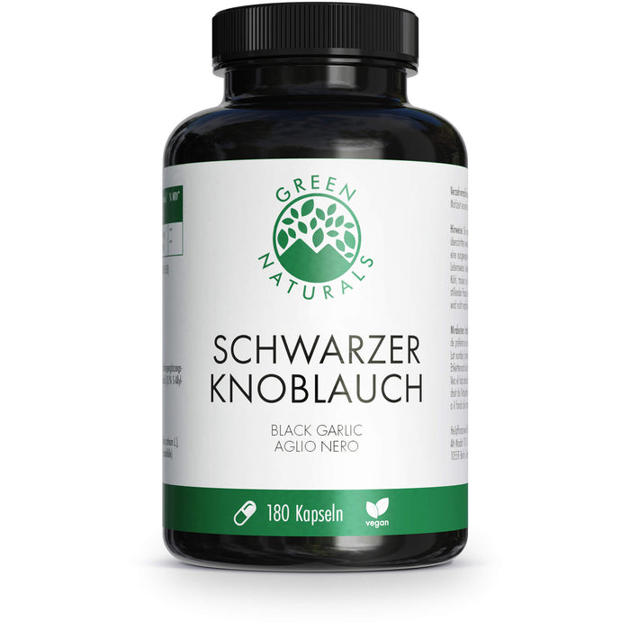 GREEN NATURALS Schwarzer Knoblauch 600 mg mit SAC, 180 St KAP