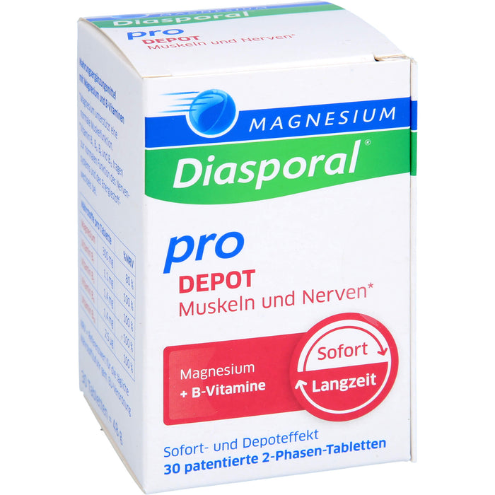 Magnesium-Diasporal Pro Depot Tabletten für  Muskeln und Nerven, 30 St. Tabletten