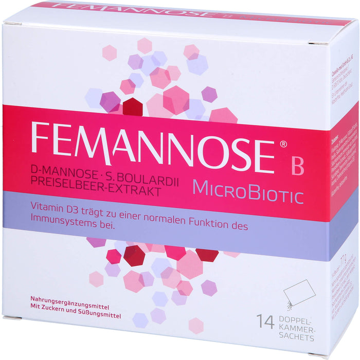 FEMANNOSE B MicroBiotic Pulver trägt zu einer normalen Funktion des Immunsystems bei, 14 pcs. Sachets