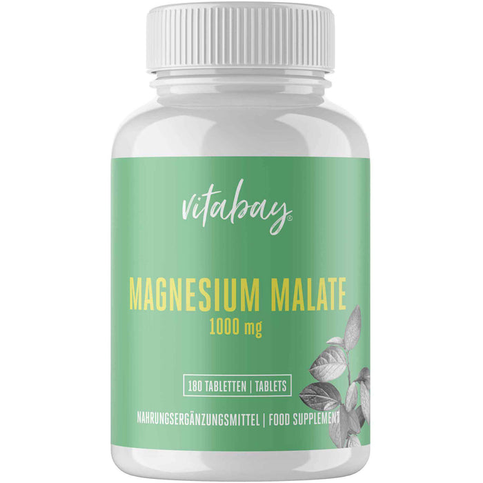 Magnesium Malate 1000 mg vegan hochdosiert, 180 St TAB