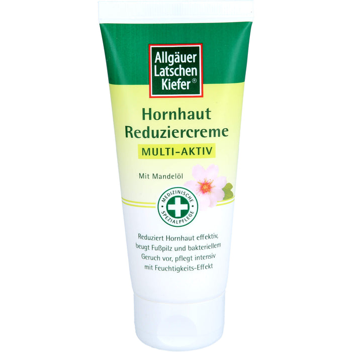 Allgäuer Latschenkiefer Hornhaut Reduziercreme Multi-Aktiv reduziert Hornhaut effektiv, beugt Fußpilz und bakteriellem Geruch vor, pflegt intensiv mit Feuchtigkeits-Effekt, 100 ml Cream