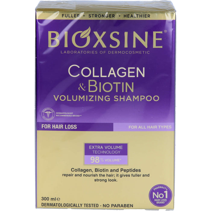 Bioxsine Volumen Shampoo bei Haarasufall, 300 ml SHA