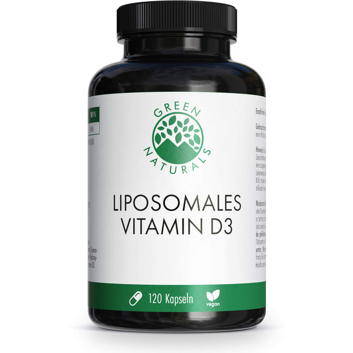 GREEN NATURALS Vitamin D3 liposomal hochdosiert, 120 St KAP