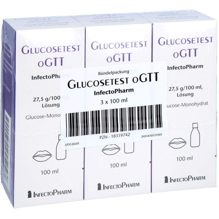 Glucosetest oGTT InfectoPharm 27,5 g/100 ml Lösung, 300 ml LSE