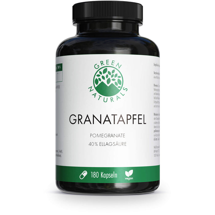 GREEN NATURALS Granatapfel + 40% Ellagsäure, 180 St KAP