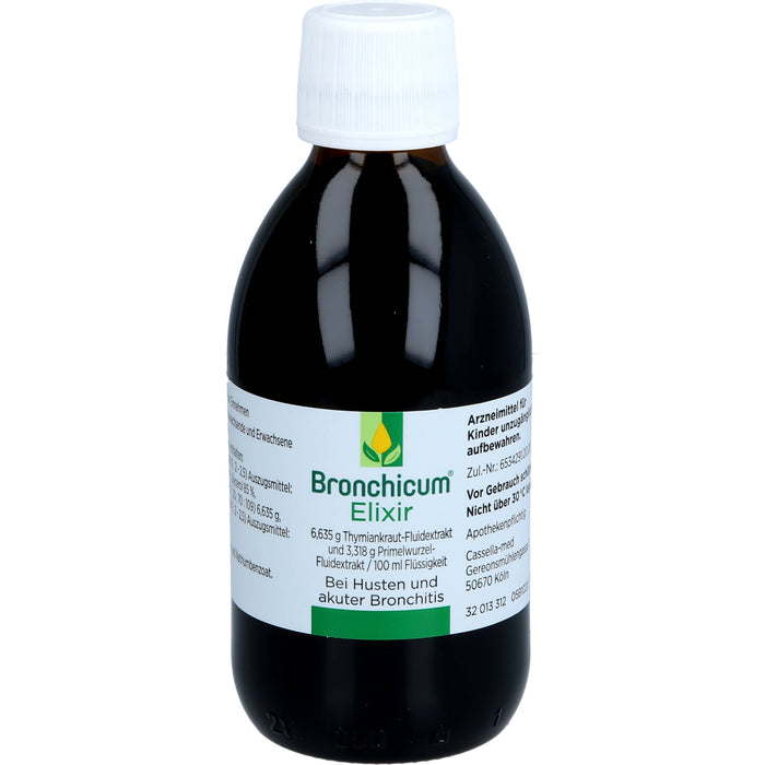 Bronchicum Elixir bei Husten und akuter Bronchitis, 250 ml Solution