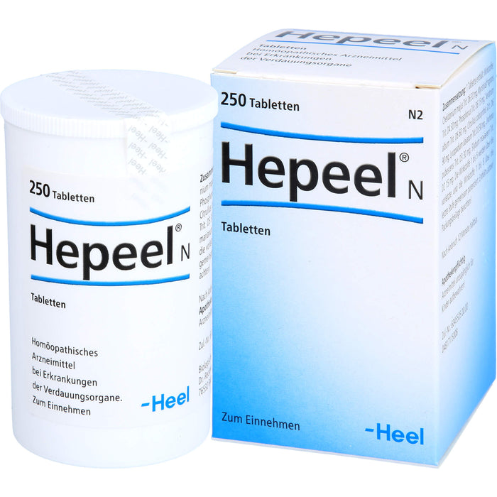 Hepeel N Tabletten bei Erkrankungen der Verdauungsorgane, 250 St. Tabletten