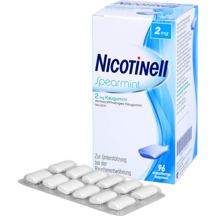 Nicotinell Spearmint 2 mg Kaugummi, 96 pcs. Chewing gum