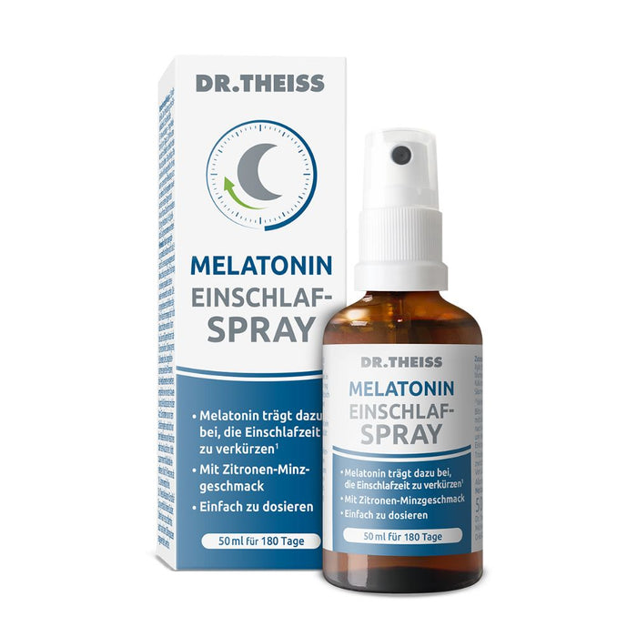 DR. THEISS Melatonin Einschlaf-Spray zur Verkürzung der Einschlafzeit, 50 ml Solution